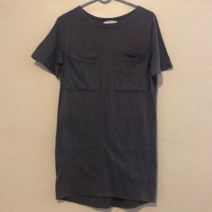 Everlane t shirt dress, grey, size xs